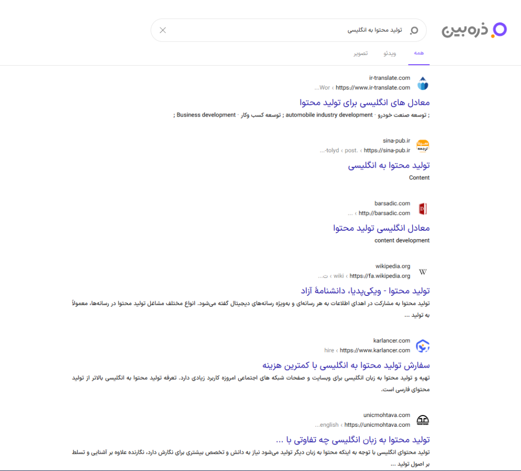تولید محتوا در ذره بین